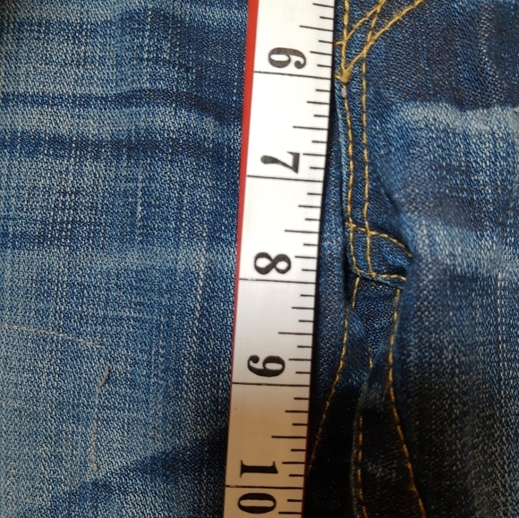 VTG True Religion  Women's Light Blue Wash Distressed made in USA - Picture 15 of 16